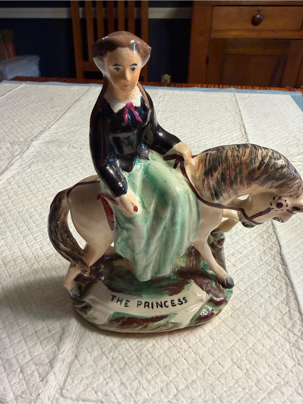 Antique Staffordshire figurine “The Princess”, Circa 1860.